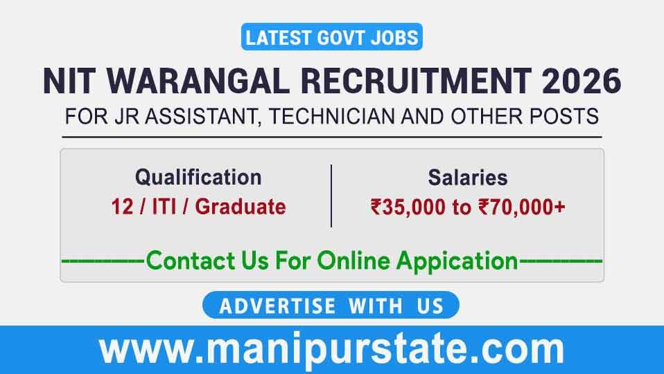 NIT Warangal Recruitment 2026