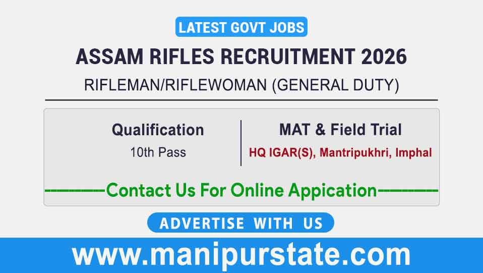 Assam Rifles Recruitment 2026